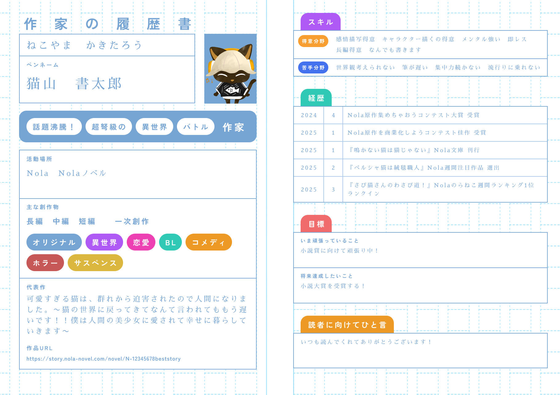 履歴書のイメージ
